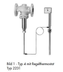 Bild von Samson Ventil Typ 2114, DN 25 mit Flanschanschluss, entlastet, Typenblatt T 2121,  Alt Art.Nr: 1084349, Art.Nr. : 5543895