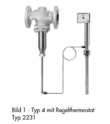 Bild von Samson Ventil Typ 2114, DN 40 mit Flanschanschluss, entlastet, Typenblatt T 2121,  Alt Art.Nr: 1084354, Art.Nr. : 5543897