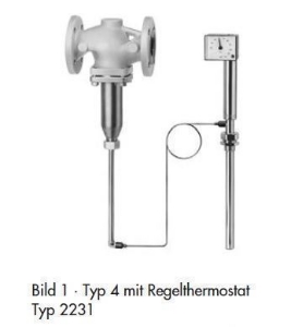 Bild von Samson Ventil Typ 2114, DN 50 mit Flanschanschluss, entlastet, Typenblatt T 2121,  Alt Art.Nr: 1084356, Art.Nr. : 5543898