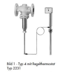 Bild von Samson Ventil Typ 2114, DN 80 mit Flanschanschluss, entlastet, Typenblatt T 2121,  Alt Art.Nr: 1084363, Art.Nr. : 5543900