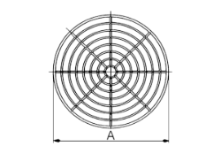 Bild von Maico SGM 22 Ex - Schutzgitter aus Metall für Ventilator ERM 22 Ex - Art.-Nr.: 0150.0132