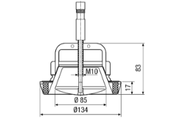 Bild von Maico WBV 10 - Brandschutz-Tellerventil mit wartungsfreier Brandschutz-Absperrvorrichtung und hermetisch gekapselter Auslösevorrichtung, DN 100 - Art.-Nr.: 0151.0275