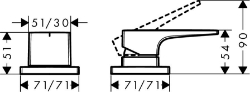 Bild von HANSGROHE Metropol
2-Loch Einhebel-Wannenrandmischer mit Zungengriff, 32548000