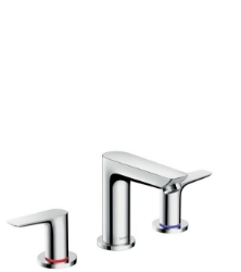 Bild von HANSGROHE Talis E 3-Loch Waschtischarmatur mit Zugstangen-Ablaufgarnitur,  71733000