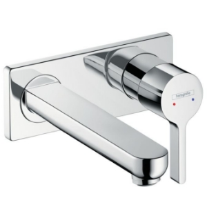 Bild von HANSGROHE Metris S Einhebel-Waschtischmischer Unterputz mit Auslauf 225 mm für Wandmonatge,  31163000