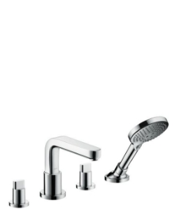 Bild von HANSGROHE Metris S 4-Loch Wannenrandarmatur mit Auslauf 171 mm,  31446000