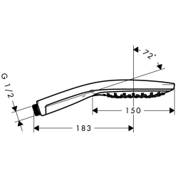 Bild von HANSGROHE Raindance Select S 150 3jet Handbrause,  28587000