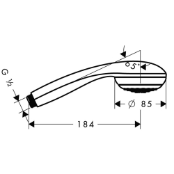 Bild von HANSGROHE Crometta 85 Mono Handbrause,  28585000