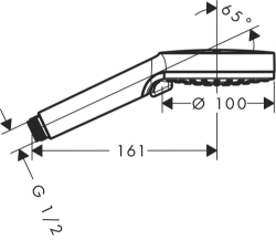 Bild von HANSGROHE Crometta Vario Handbrause,  26330400