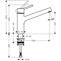 Bild von HANSGROHE Talis S Einhebel-Küchenmischer,  32851000