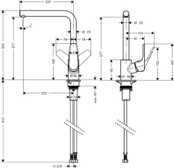 Bild von HANSGROHE Focus Einhebel-Küchenmischer 280,  31817000