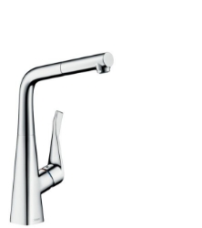 Bild von HANSGROHE M71 Metris Einhebel-Küchenmischer 320 mit Ausziehauslauf und sBox,  73812000