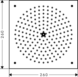 Bild von HANSGROHE Raindance 260 x 260 mm Air 1jet Kopfbrause,  26472000