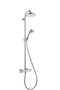 Bild von HANSGROHE Croma 220 Air 1jet Showerpipe EcoSmart 9 l/min,  27188000