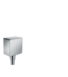 Bild von HANSGROHE Fixfit Square Schlauchanschluss mit Rückflussverhinderer und Kunststoffwinkel,  26455000