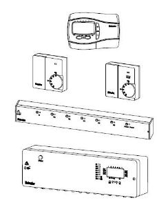 Bild von IMI Hydronic Engineering Funk-Uhrenthermostat mit Display, Art.Nr. : 1640-02.500