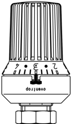 Bild von OVENTROP Thermostat „Uni XHM“ 7-28 °C, 0 * 1-5, Flüssig-Fühler, weiß, Art.Nr. : 1011360