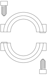 Bild von OVENTROP Diebstahlsicherung für „Uni XH / XHM / XHZ / LH / DH“ (Set = 5 Stück), Art.Nr. : 1011766