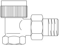 Bild von OVENTROP Thermostatventil „AF“ DN 20, PN 10, Eck, Art.Nr. : 1180606