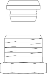 Bild von OVENTROP Klemmringverschraubung „Ofix CEP“ für IG für Kupferrohre, G ½ AG x 10 mm, vernickelt, Art.Nr. : 1028152