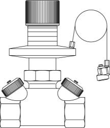 Bild von OVENTROP Differenzdruckregler „Hycocon DTZ“ DN 25, Rp 1¼ IG, PN 16, Sollwert 50 - 300 mbar, Art.Nr. : 1062008