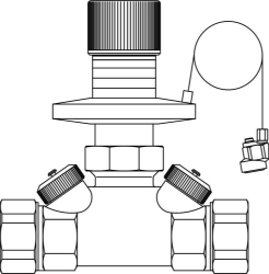 Bild von OVENTROP Differenzdruckregler „Hycocon DTZ“ DN 32, G 1½ AG, PN 16, Sollwert 250 - 600 mbar, Art.Nr. : 1062310