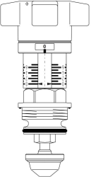 Bild von OVENTROP Oberteil für „Hydrocontrol VTR/VPR/MTR/VFC“, DN 32, Art.Nr. : 1069010