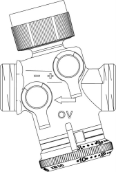 Bild von OVENTROP Regulierventil „Cocon QTZ“ mit Messventilen beiderseits AG, DN 10, 30-210 l/h, Art.Nr. : 1146063