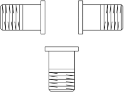 Bild von OVENTROP Zubehörset für Dreiwegeventile „Tri-D TR/Tri-M TR/Tri-CTR“ für Ventil DN 32, 3 Gewindetüllen R 1¼, Art.Nr. : 1130299