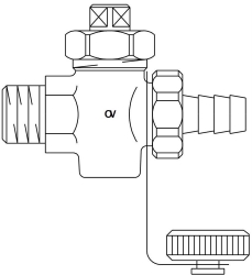 Bild von OVENTROP KFE-Hahn Schwermodell DN 15, R  1/2 AG, PN 16, Rotguss, DIN 3848, Art.Nr. : 1032004