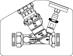 Bild von OVENTROP Thermostatventil „Aquastrom VT“ beiderseits AG, DN 15, mit Isolierung, Art.Nr. : 4206704