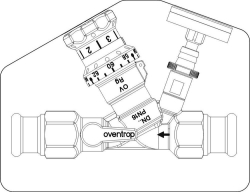 Bild von OVENTROP Thermostatventil „Aquastrom VT“ beiderseits Pressanschluss 18 mm, mit Isolierung, Art.Nr. : 4205753