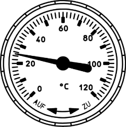 Bild von OVENTROP Thermometer für „Regusol“, Art.Nr. : 1364195