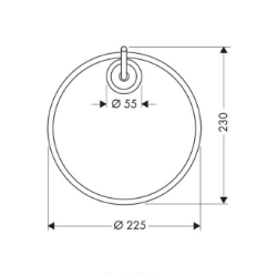 Bild von AXOR Starck Handtuchring, Art.Nr. 40821000