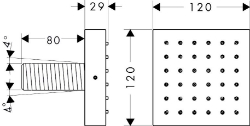 Bild von AXOR ShowerCollection Brausemodul 120/120 Square Unterputz, Art.Nr. 28491000