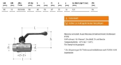 Bild von JRG Kugelhahn, DN 10 - Art.Nr. : 6020.160