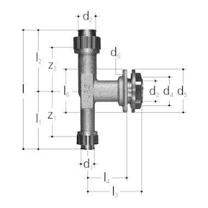 Bild von JRG Sanipex Anschluss-T für UP-Spülkasten, 1/2"-12mm/5529, Art.Nr. : 5529.700