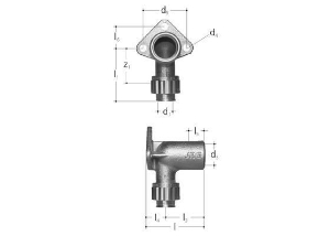 Bild von JRG Sanipex Armaturenanschluss, einfach d 16 mm, GN 1/2 inch, Art.Nr. : 5415.095