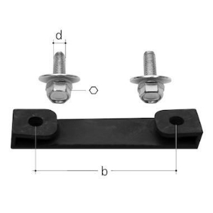 Bild von JRG Sanipex Befestigungsset hinten, Art.Nr. : 5929.001