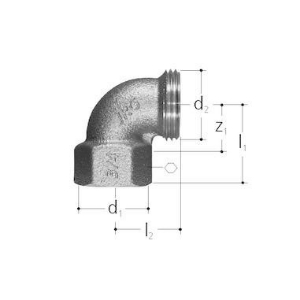 Bild von JRG Sanipex Bogen auf Verteiler, GN  (inch) :3∕4, Art.Nr. : 5564.320