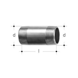 Bild von JRG Sanipex Doppelnippel, d R (inch): 1 1∕4, Art.Nr. : 5160.480