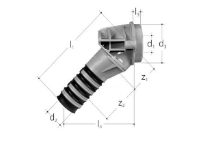 Bild von JRG Sanipex Dose 45°, d 20(mm), GN 3∕4(inch), Art.Nr. : 5403.300