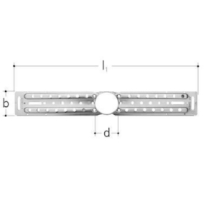 Bild von JRG Sanipex Dosenhalter 400mm , d 47mm, einfach, Art.Nr. : 5741.001