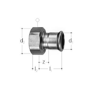 Bild von JRG Sanipex Klemmverschraubung, d1 (mm): 35, Art.Nr. : 8350.035