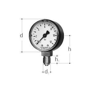 Bild von JRG Sanipex Manometer, GN (inch): 1∕4, Art.Nr. : 8107.080