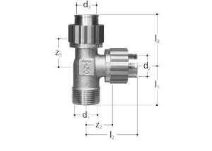 Bild von JRG Sanipex T-Stück mit Aussengewinde,GN 3∕4(inch), , Art.Nr. : 5465.975