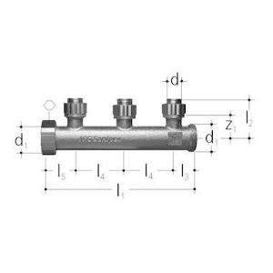Picture of JRG Sanipex Verteiler 3-fach, d 12mm, Art.Nr. : 5422.012