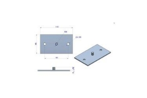 Bild von LINUM VIBRATIONSDÄMPFER MIT FEDER RECHTECKTIGE BASIS + SYLOMER ,  alte Kode : LAV-162, Art.Nr. :LAV-3902-000