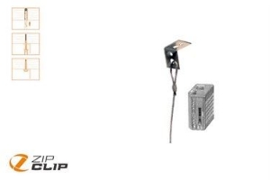 Bild von Zip-Clip UNI-LOCK SEILAUFHÄNGUNG MIT L-WINKEL 3 METER - BELASTUNG 35KG - 10 STUCK , Art.Nr. : ZIP-203U