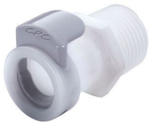 Bild von CPC Kupplungen 3/8 NPT Valved  Acetal (POM) Coupling Body - 25 Stk,  Art.Nr. : APCD10006